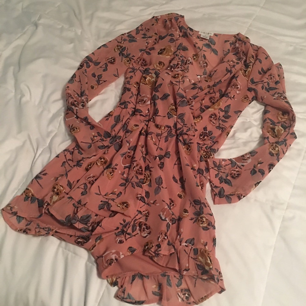 Floral V Neck Romper